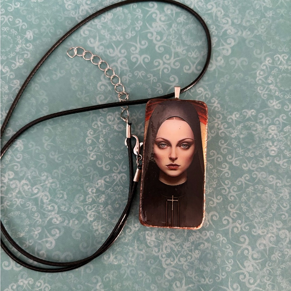 Vintage nun necklace